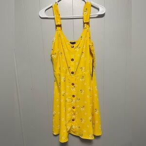 As U Wish Yellow Floral Dress